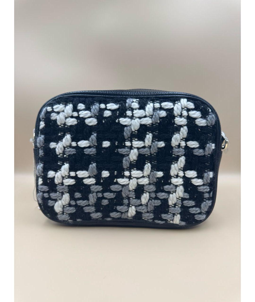 PATRIZIA PEPE Черная кожаная сумка через плечо, фото 2