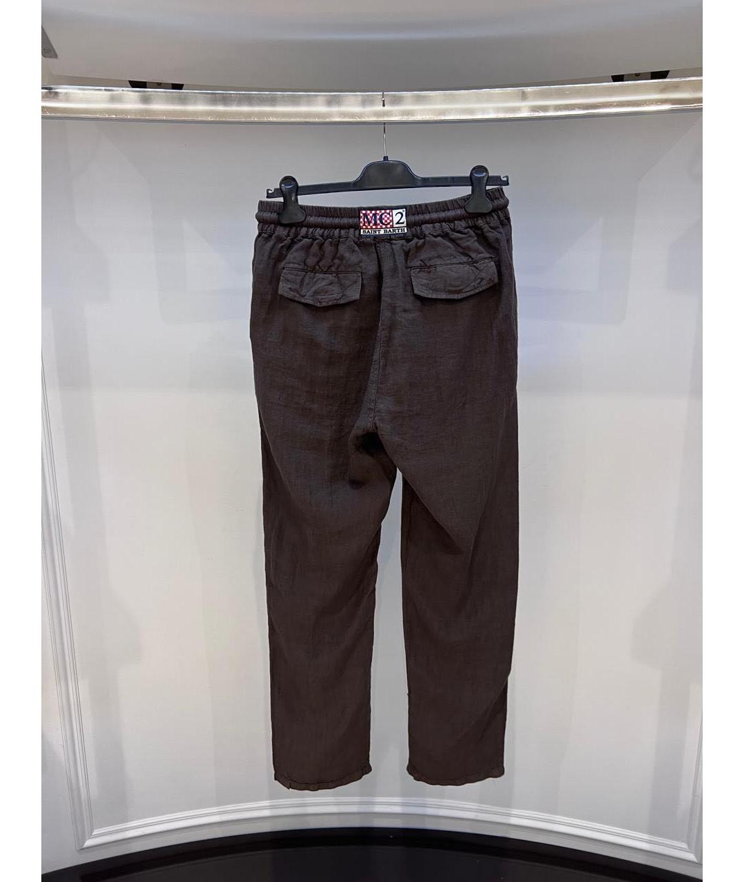 MC2 SAINT BARTH Коричневые повседневные брюки, фото 2