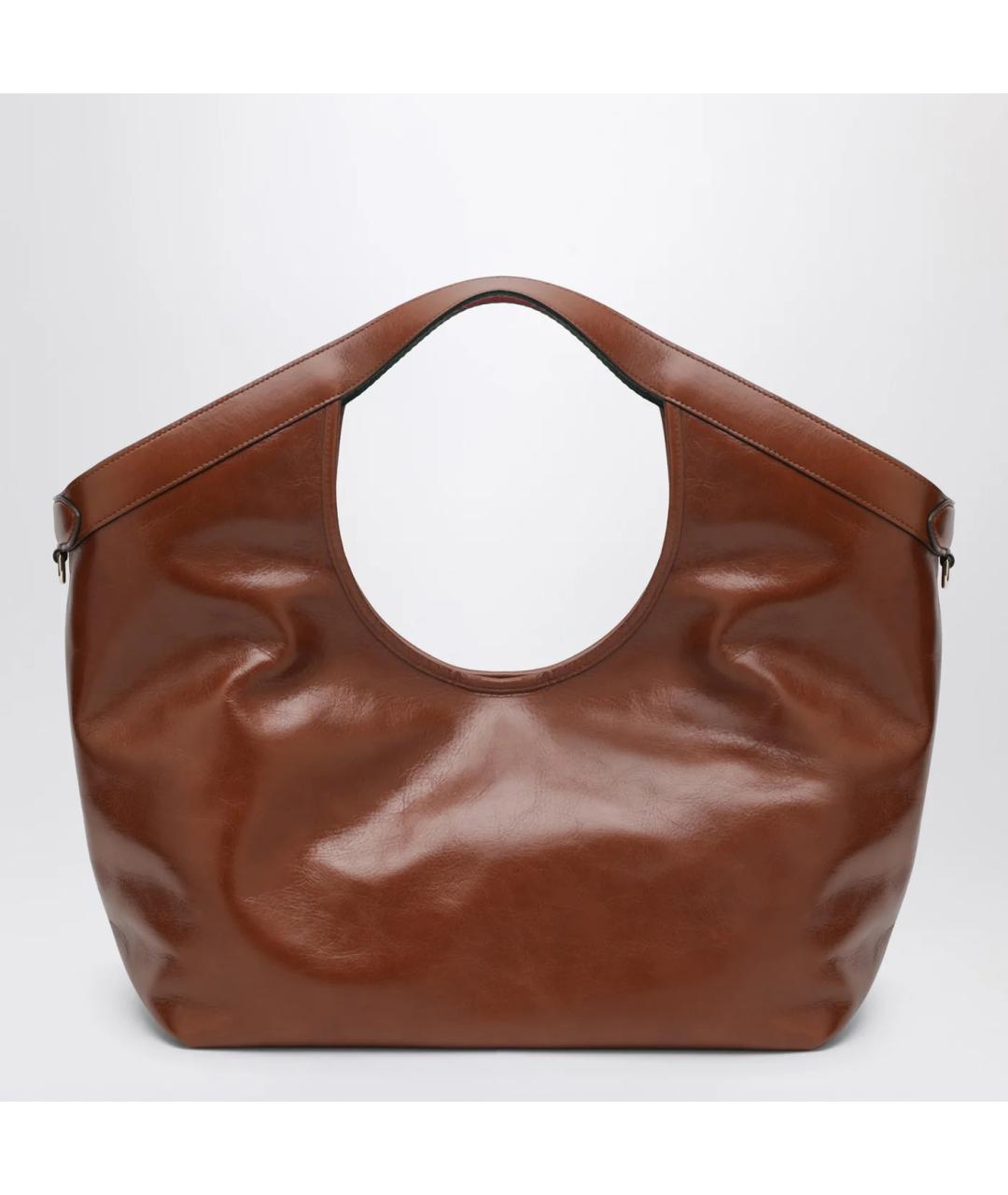 GUCCI Коричневая кожаная сумка тоут, фото 2