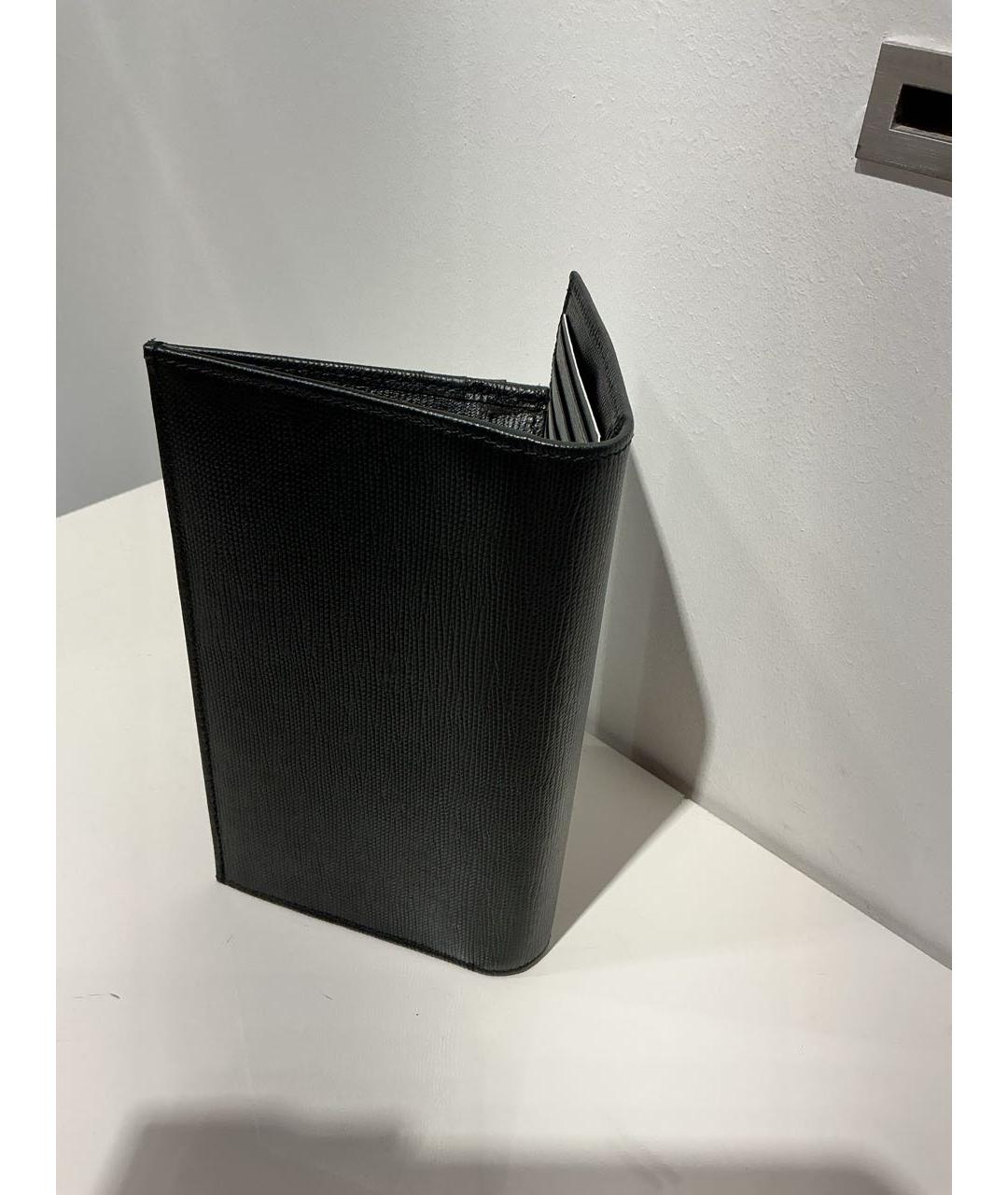 HUGO BOSS Черный кожаный кошелек, фото 3