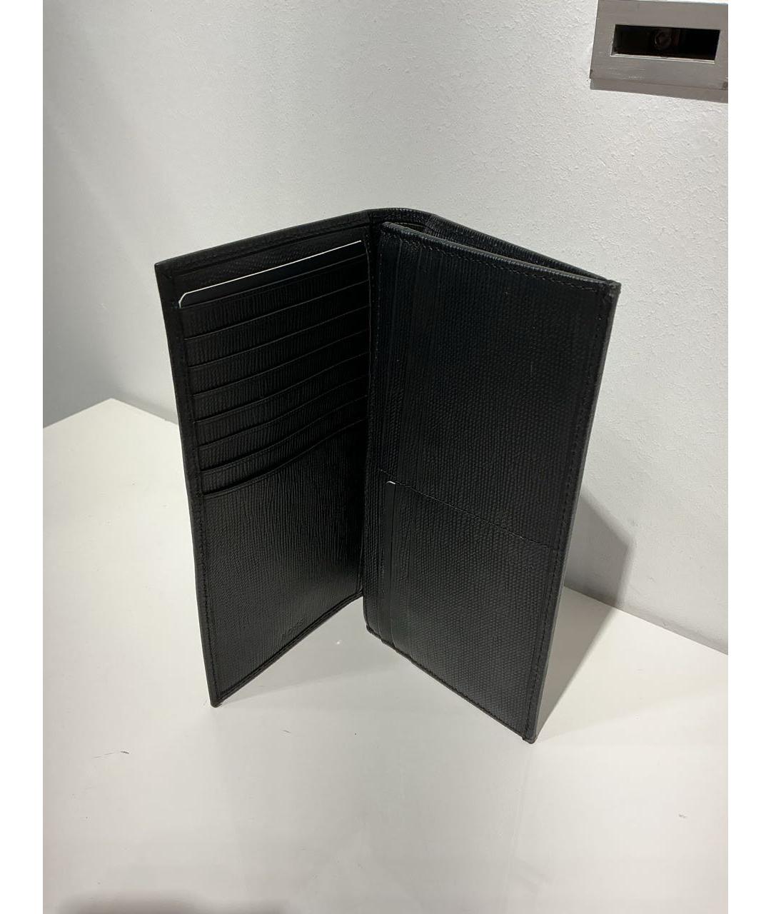 HUGO BOSS Черный кожаный кошелек, фото 2