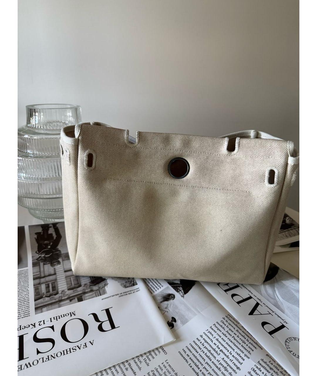 HERMES Черная тканевая сумка через плечо, фото 6