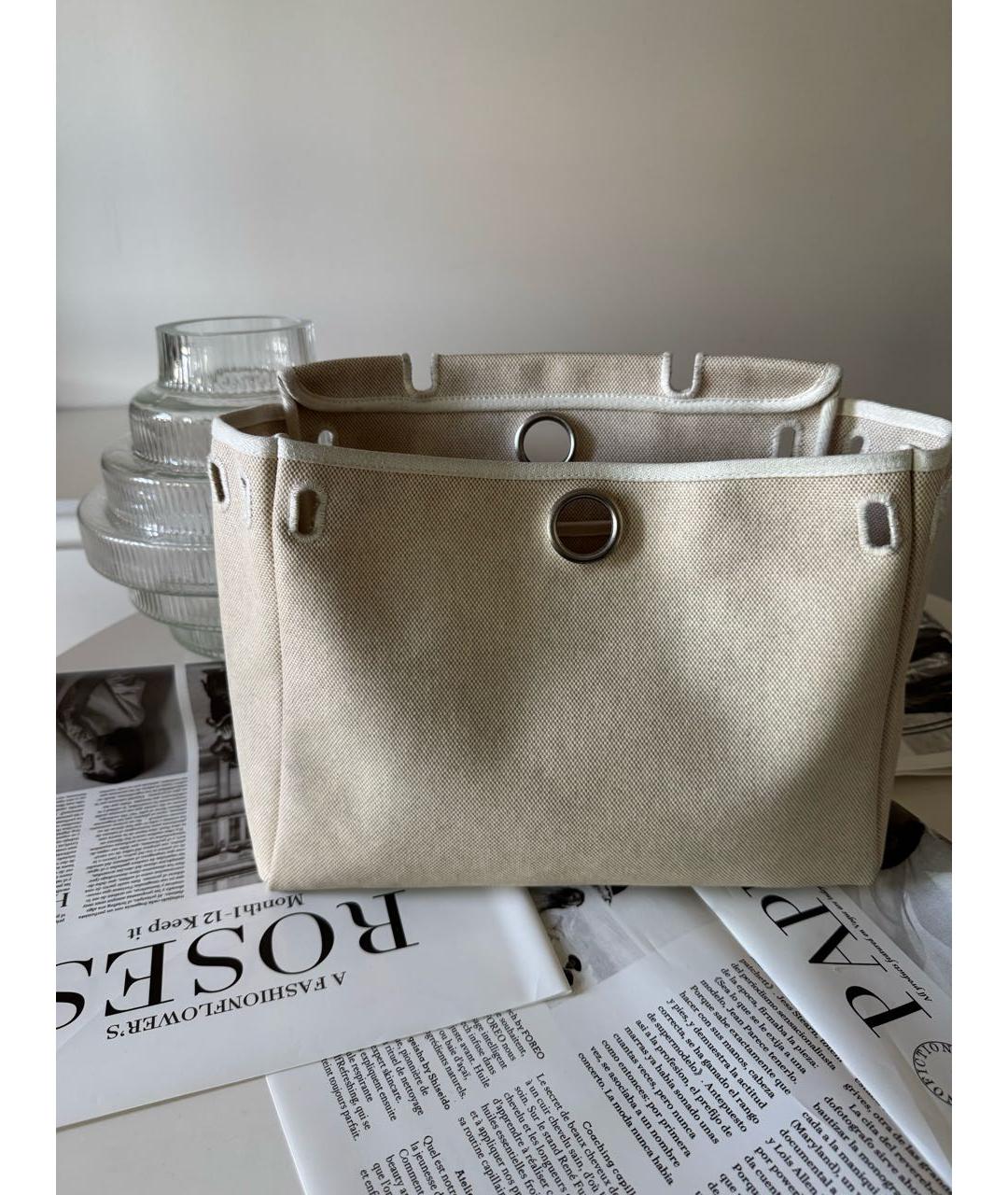 HERMES Черная тканевая сумка через плечо, фото 5