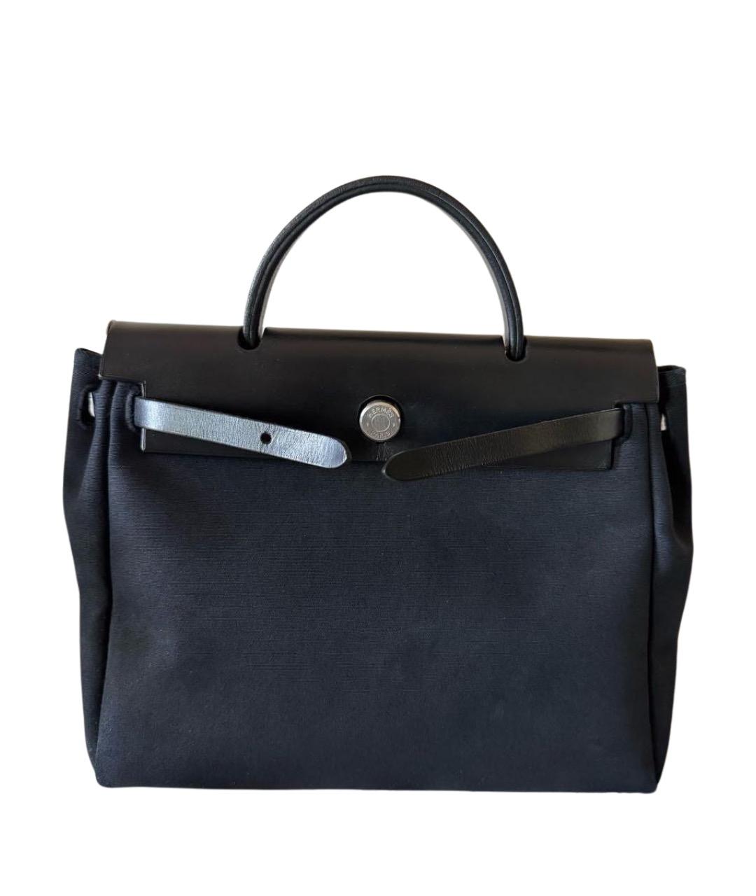 HERMES Черная тканевая сумка через плечо, фото 1