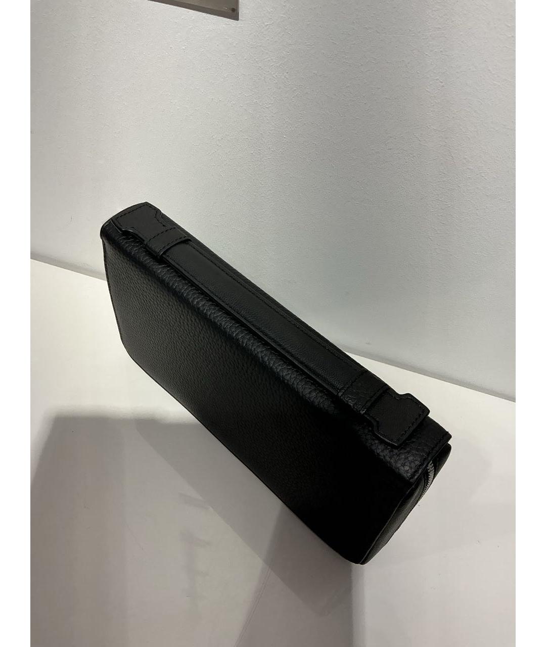 HUGO BOSS Черный кожаный кошелек, фото 2