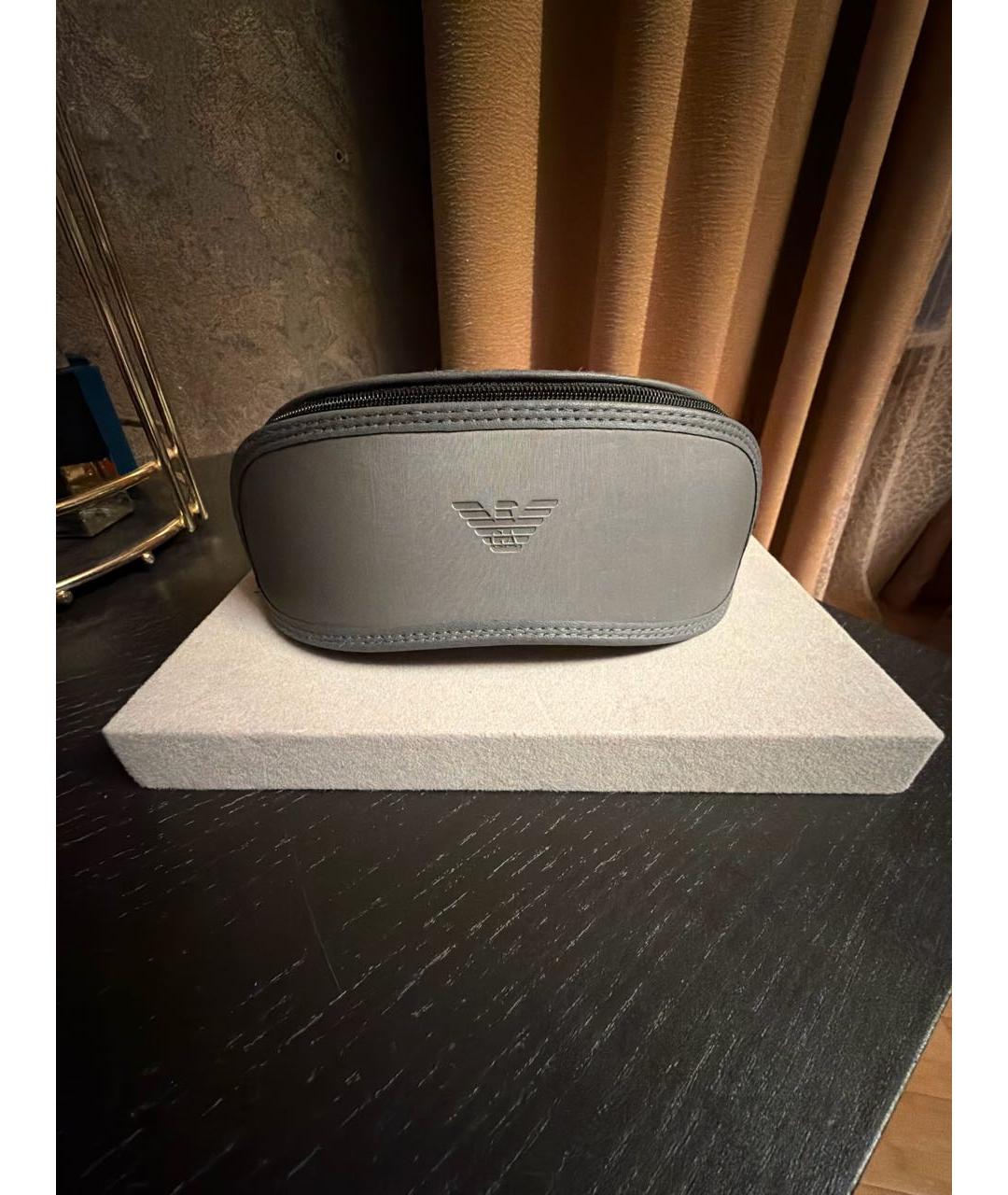 EMPORIO ARMANI Коричневые пластиковые солнцезащитные очки, фото 4