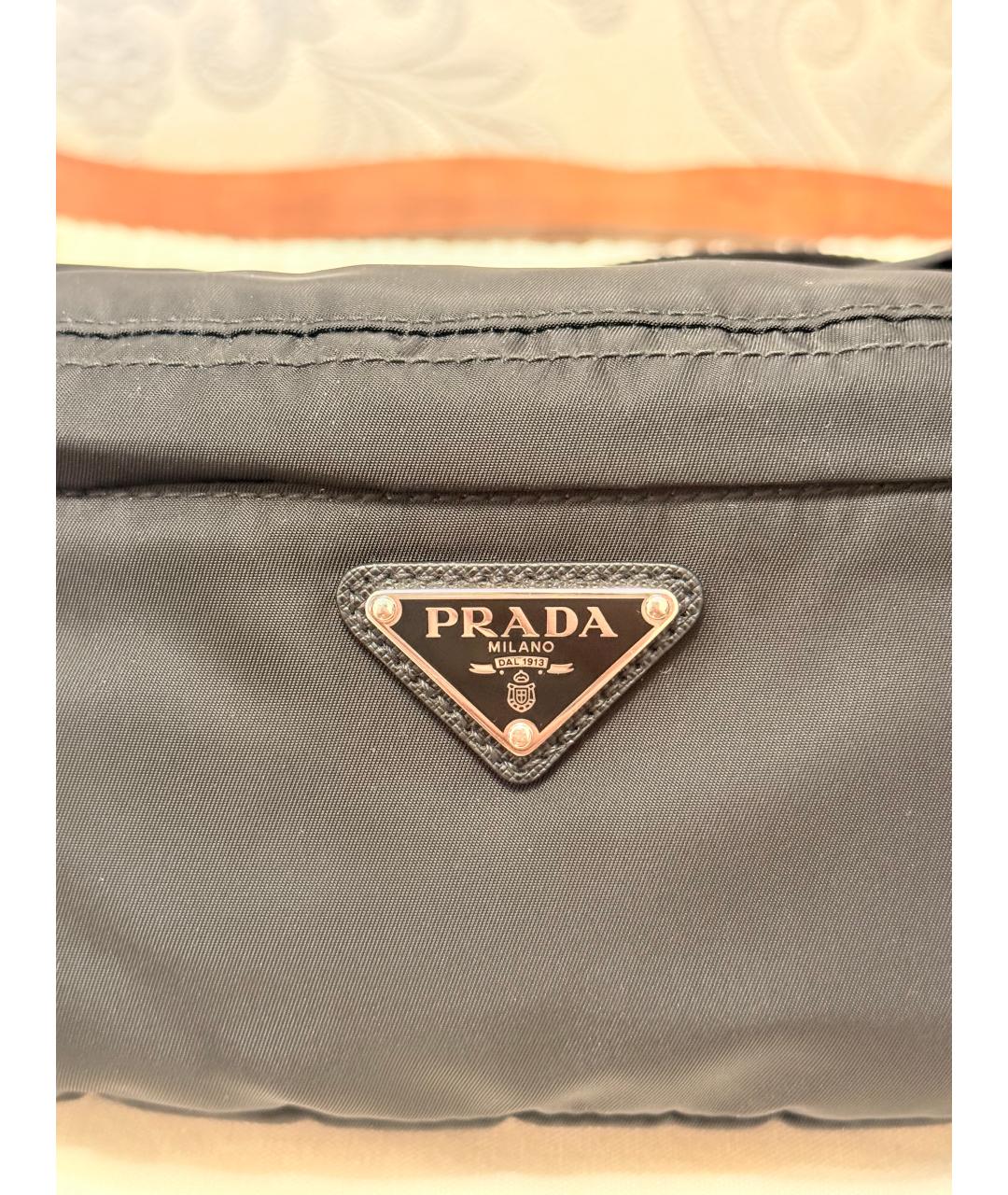 PRADA Черная поясная сумка, фото 5
