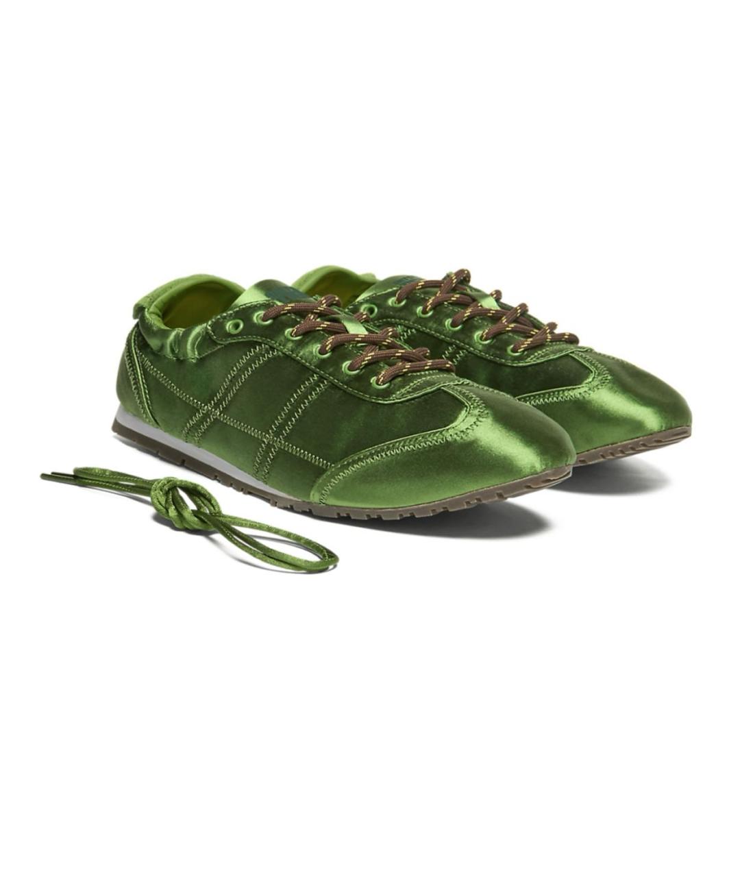 ONITSUKA TIGER Зеленые кожаные кеды, фото 5