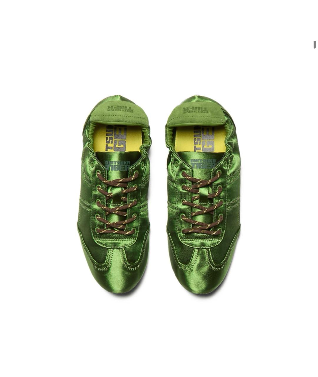 ONITSUKA TIGER Зеленые кожаные кеды, фото 7
