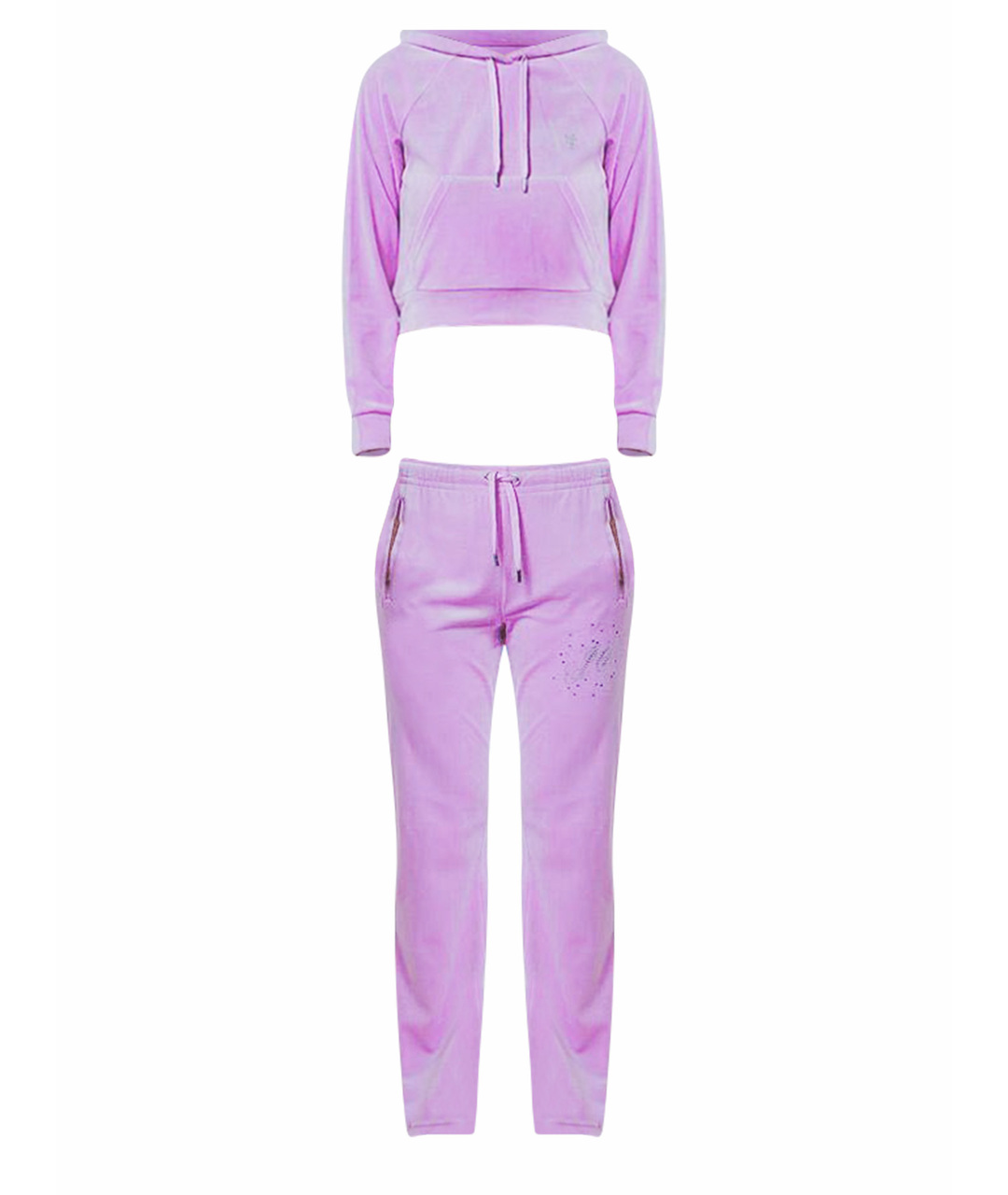 JUICY COUTURE Фиолетовый полиэстеровый костюм с брюками, фото 1