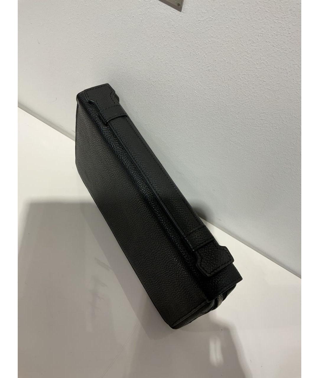 HUGO BOSS Черный кожаный кошелек, фото 3