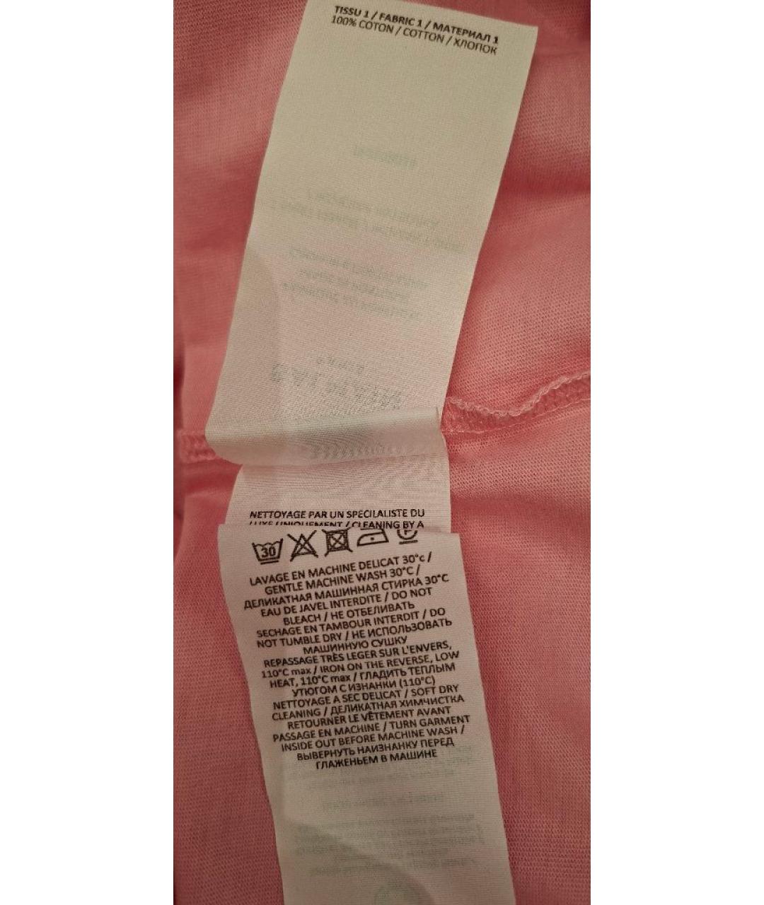 BALMAIN Розовая хлопковая футболка, фото 6