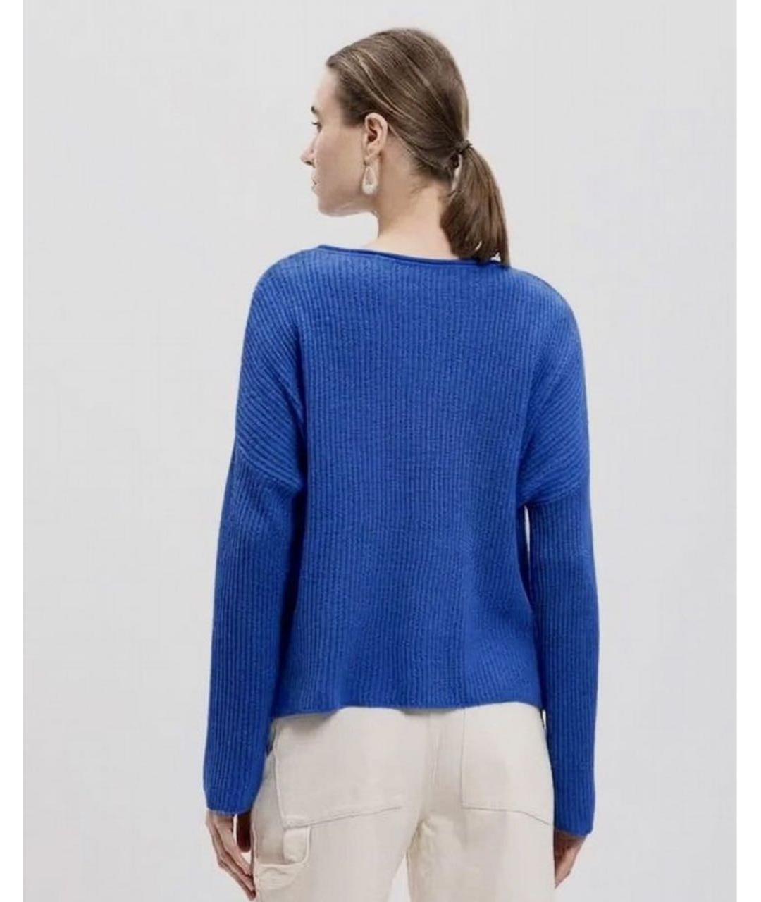 WEEKEND MAX MARA Синий кашемировый джемпер / свитер, фото 2