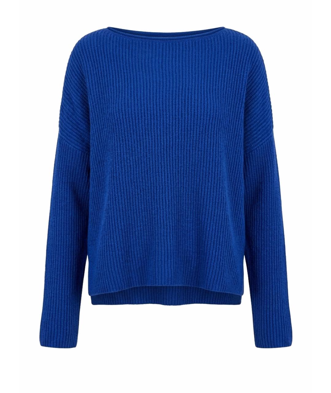 WEEKEND MAX MARA Синий кашемировый джемпер / свитер, фото 1