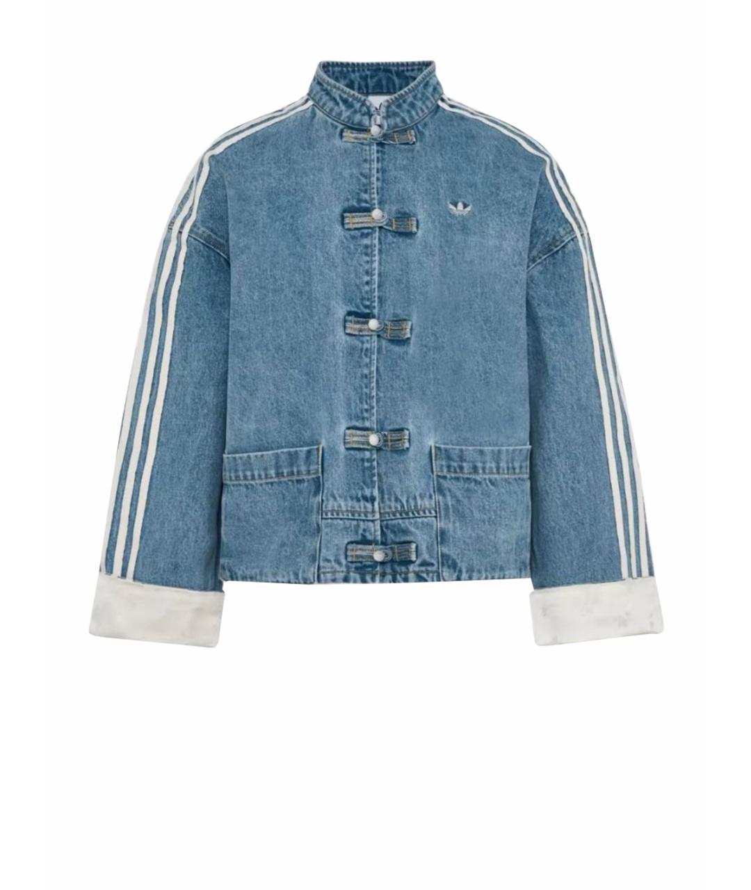 ADIDAS Голубой деним жакет/пиджак, фото 1