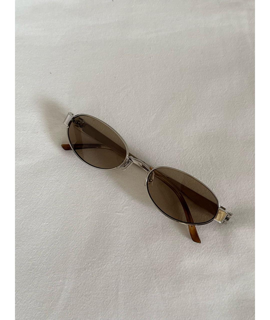 GENTLE MONSTER Серебряные металлические солнцезащитные очки, фото 3