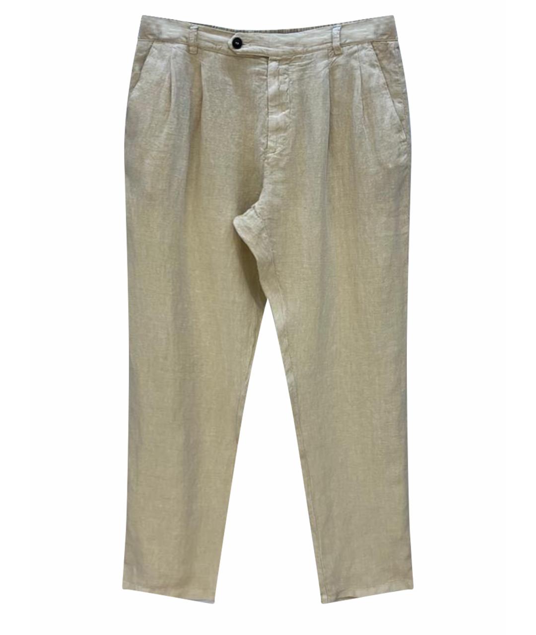 MC2 SAINT BARTH Бежевые повседневные брюки, фото 1