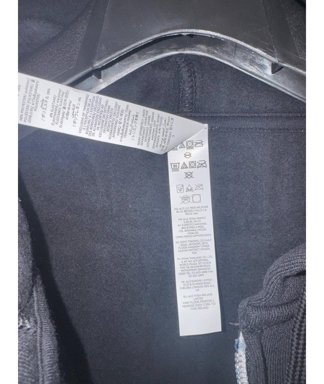 ALO YOGA Черный хлопковый джемпер / свитер, фото 5