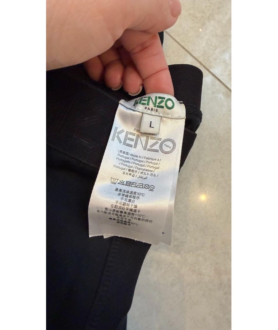 KENZO Черные хлопковые спортивные брюки и шорты, фото 5