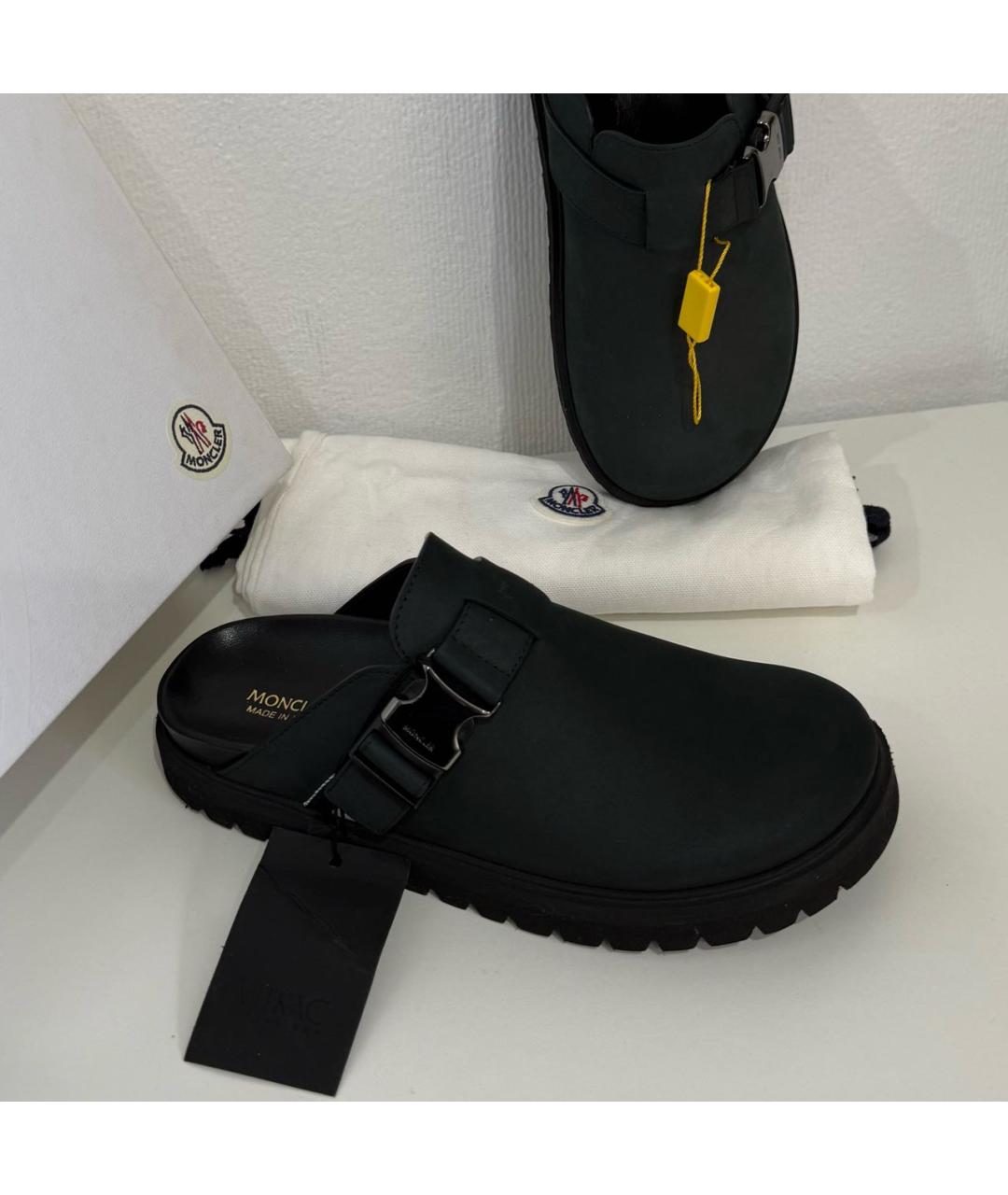 MONCLER Нубуковые мюли, фото 3