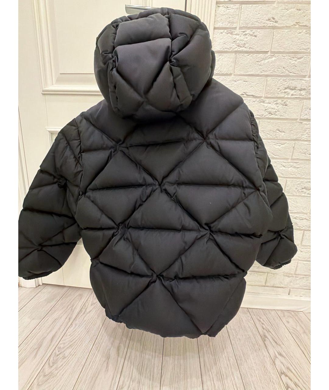 PRADA Черный полиамидовый пуховик, фото 2