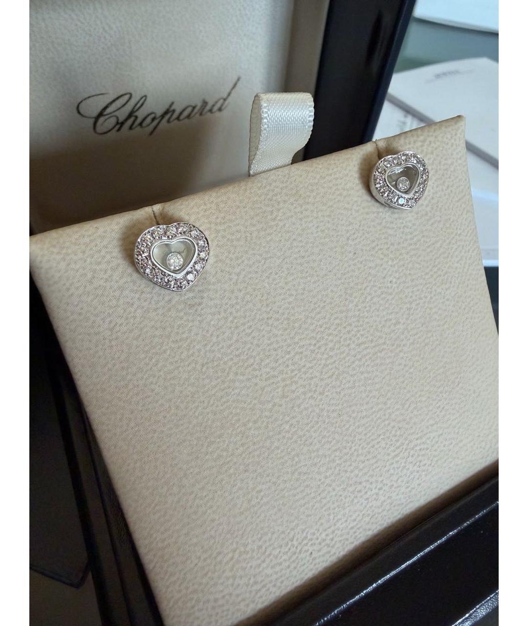 CHOPARD Белые серьги из белого золота, фото 5