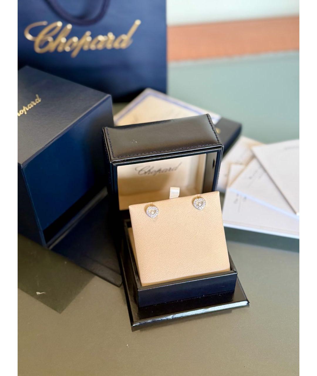 CHOPARD Белые серьги из белого золота, фото 2