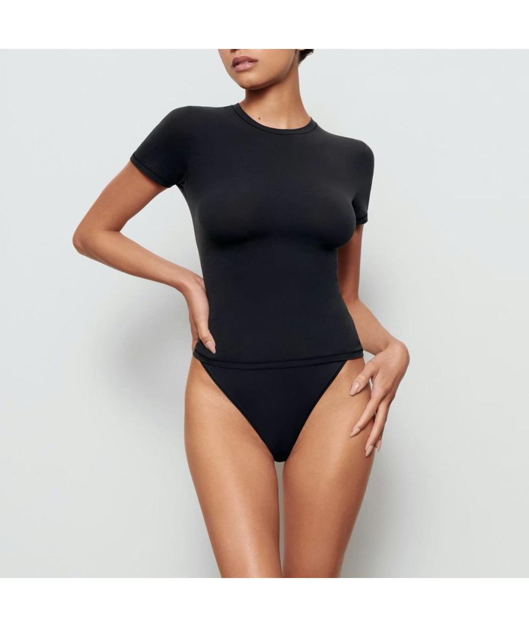 SKIMS Черная футболка, фото 2