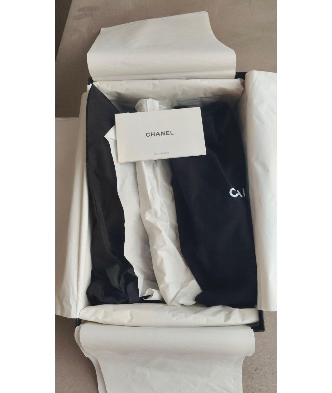 CHANEL Розовые кожаные балетки, фото 8