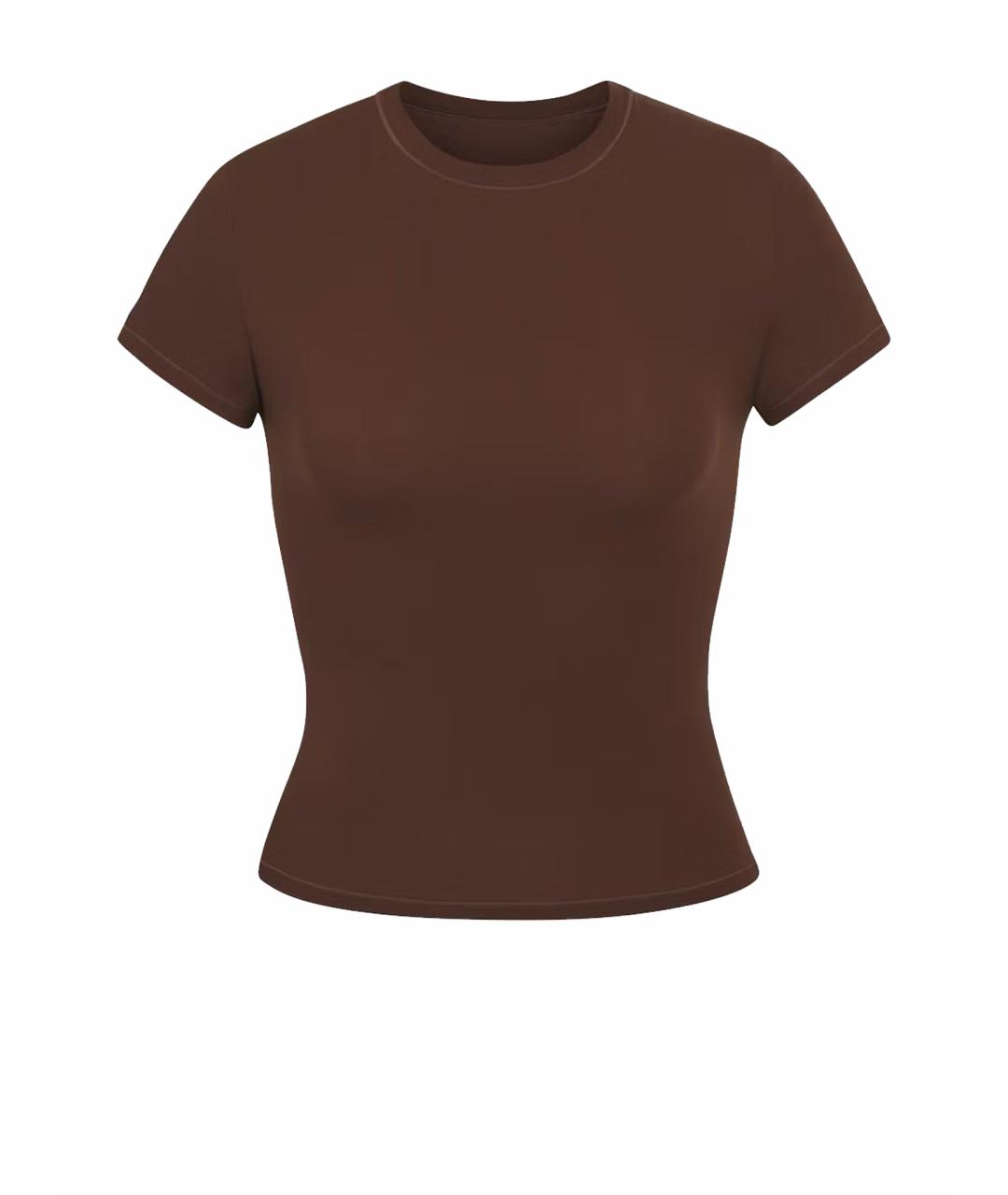 SKIMS Коричневая футболка, фото 1