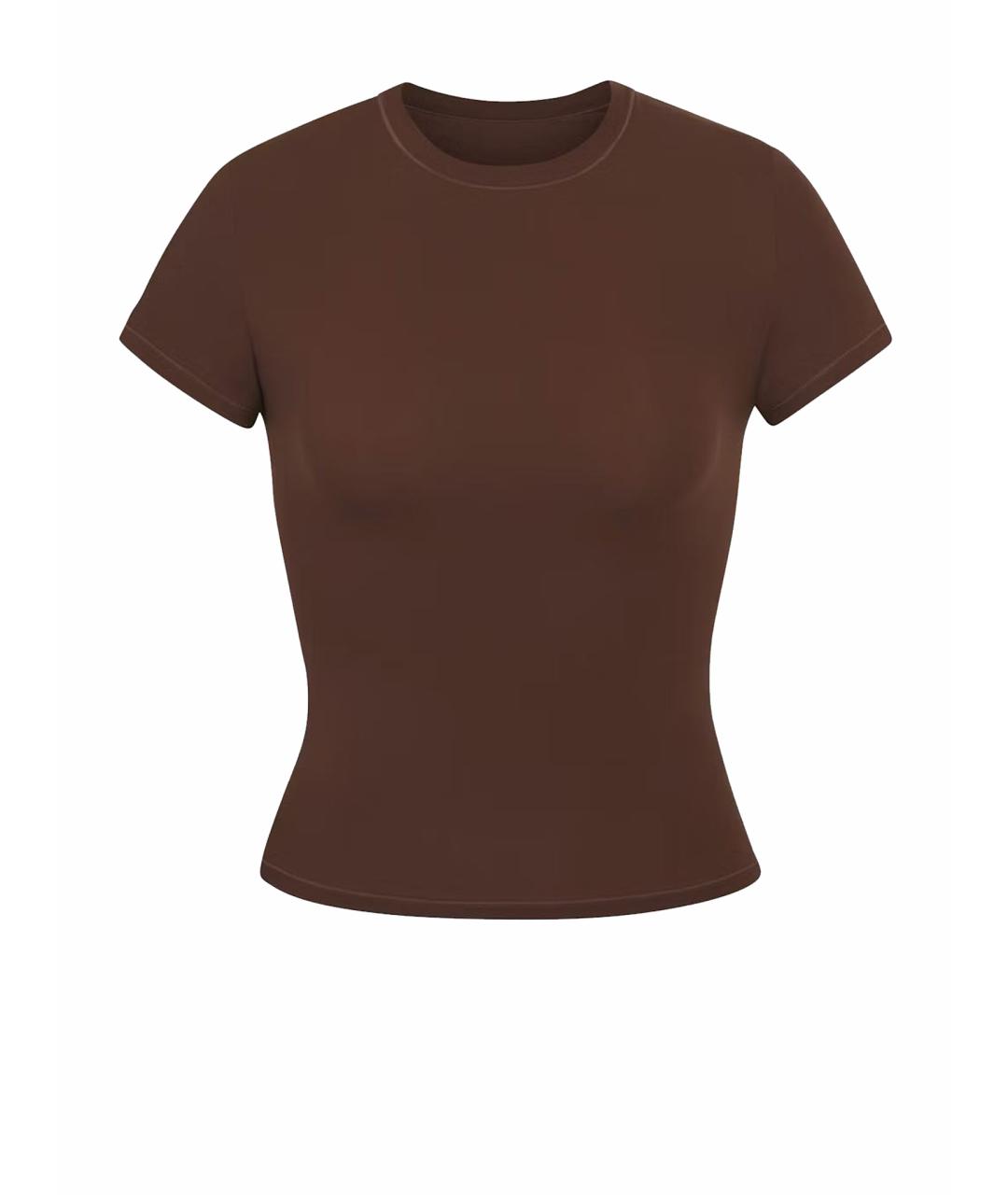 SKIMS Коричневая футболка, фото 1