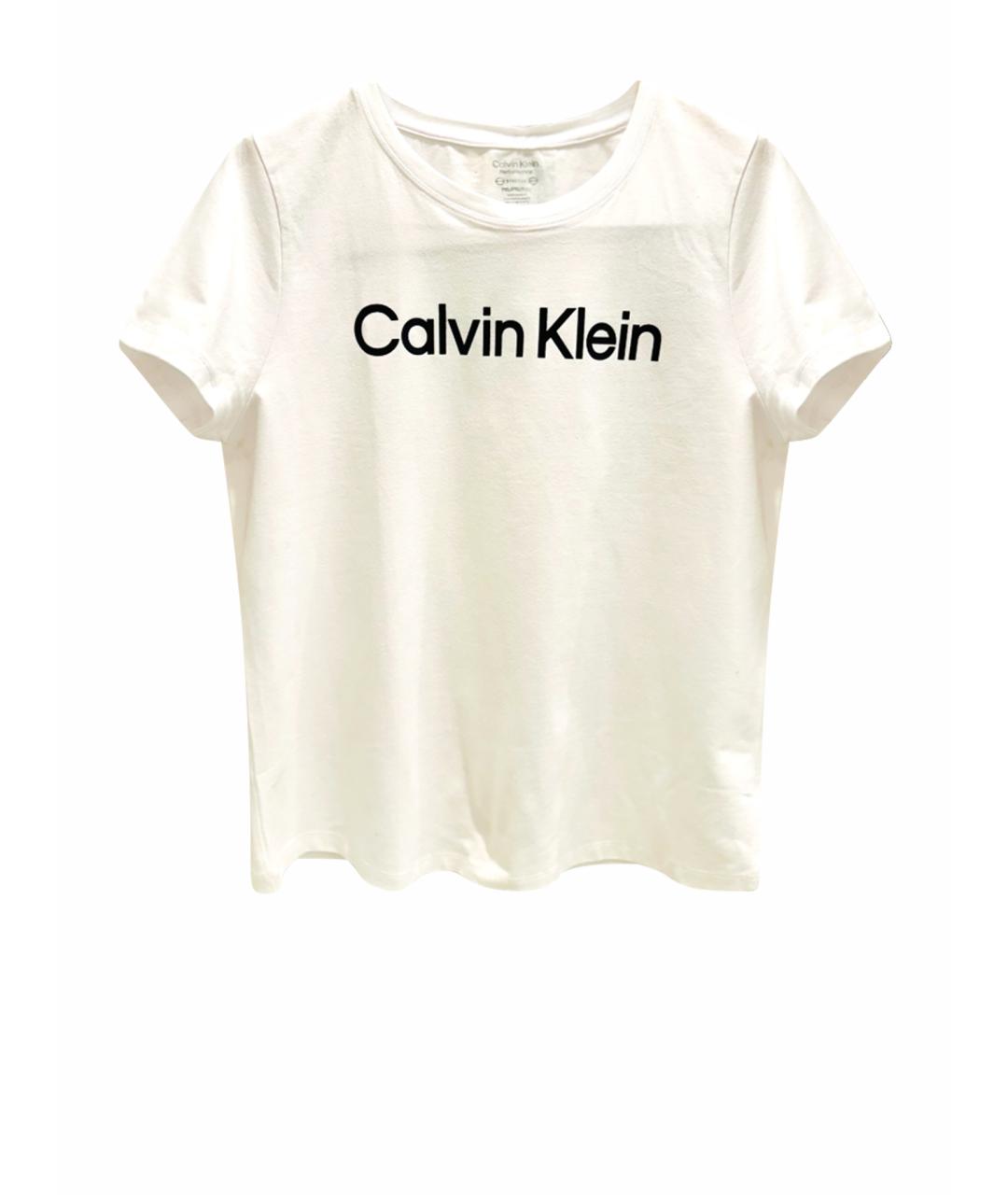 CALVIN KLEIN Белая хлопковая футболка, фото 1