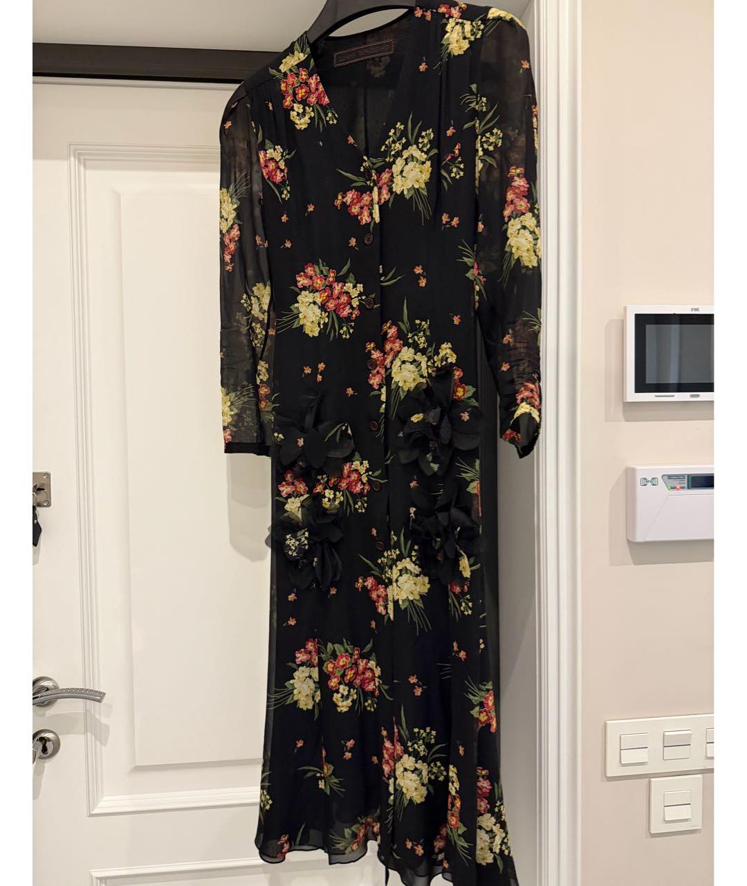 ULYANA SERGEENKO Мульти шелковое коктейльное платье, фото 5