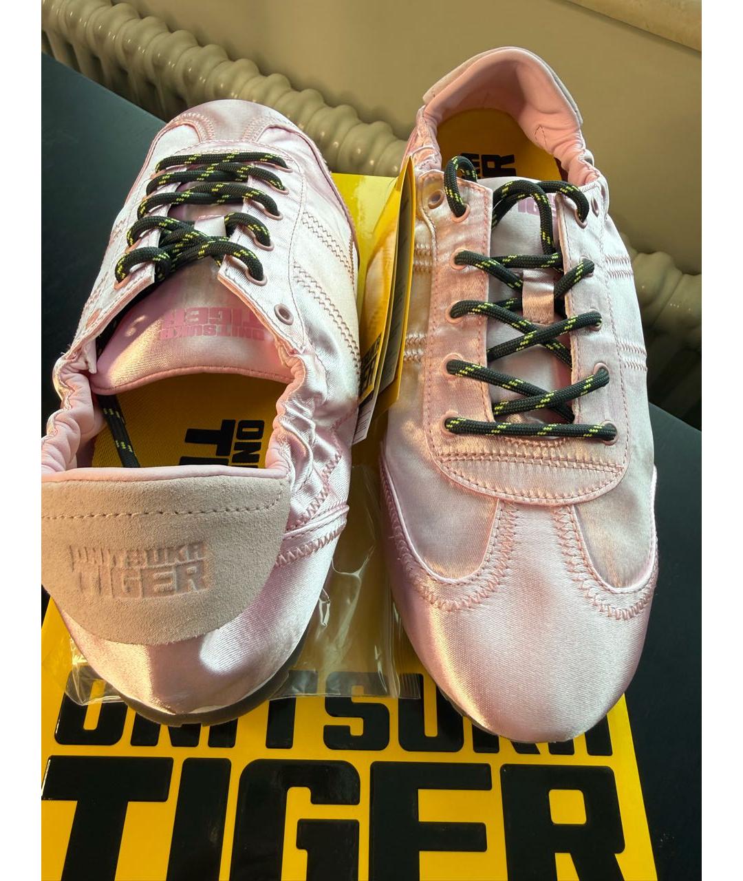 ONITSUKA TIGER Розовые кожаные кеды, фото 3