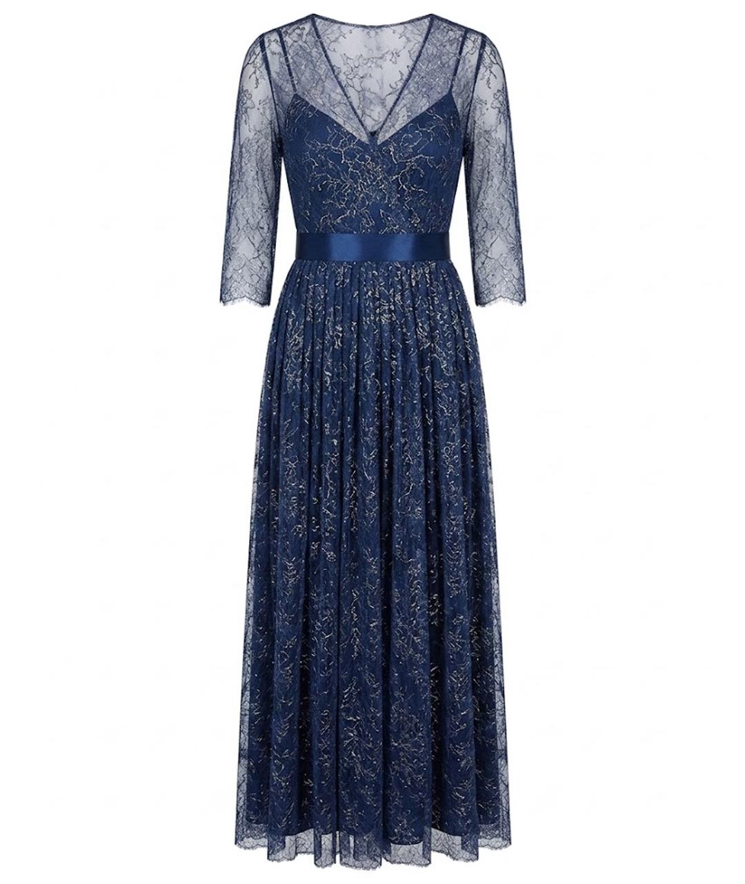 Castello d'Oro Синее кружевное вечернее платье, фото 1