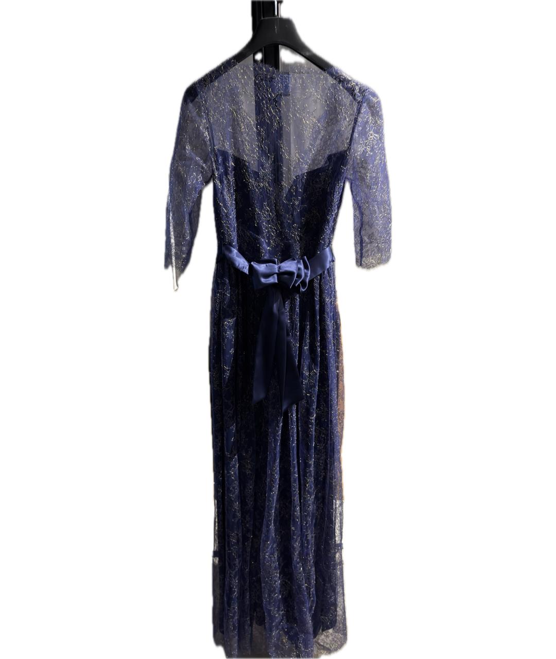 Castello d'Oro Синее кружевное вечернее платье, фото 2