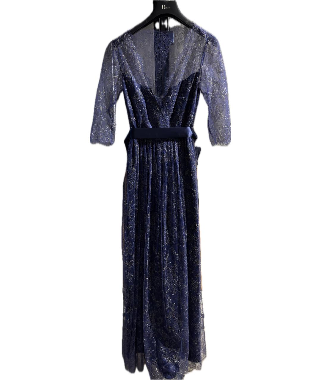 Castello d'Oro Синее кружевное вечернее платье, фото 7