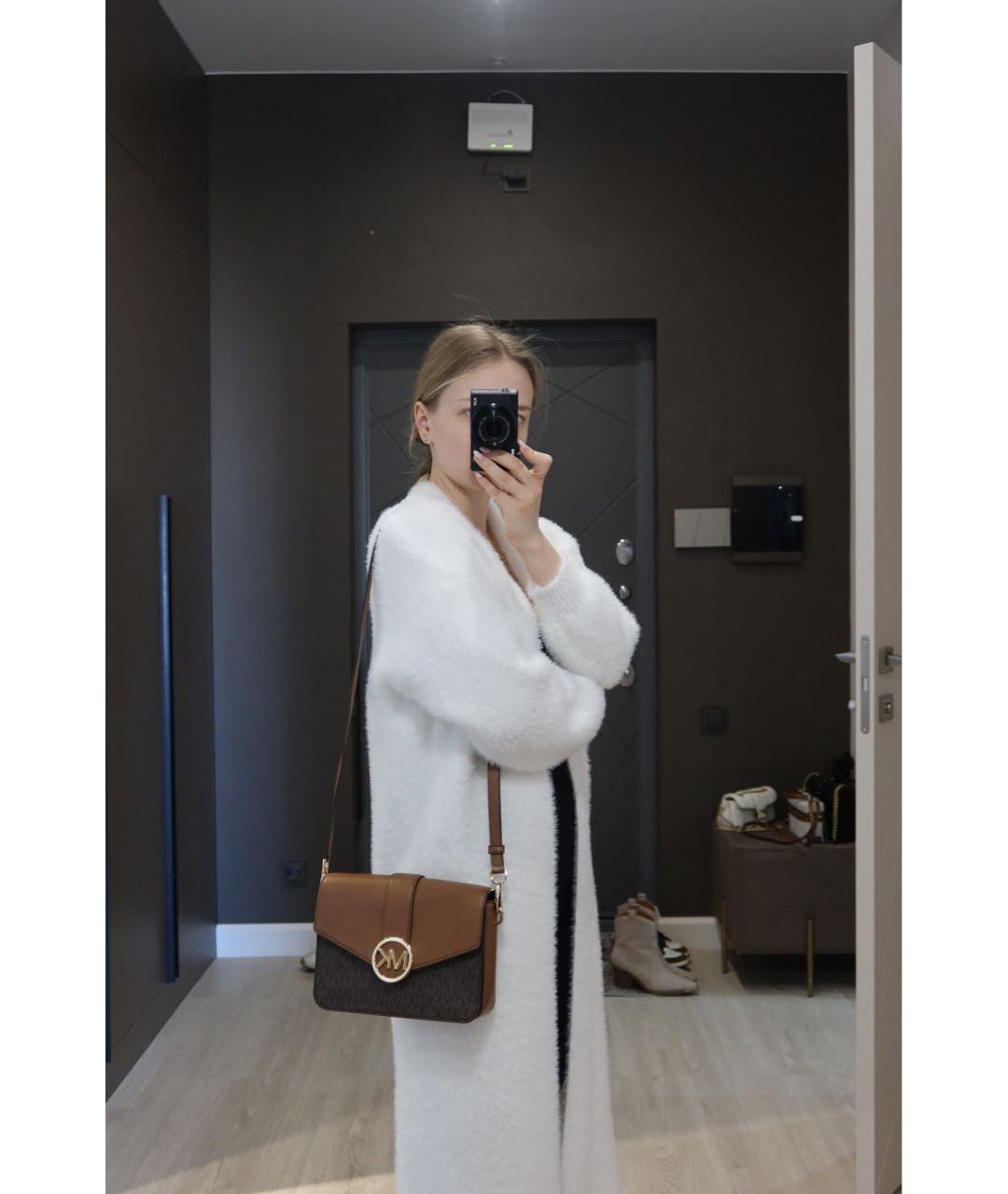 MICHAEL KORS Коричневая кожаная сумка через плечо, фото 4