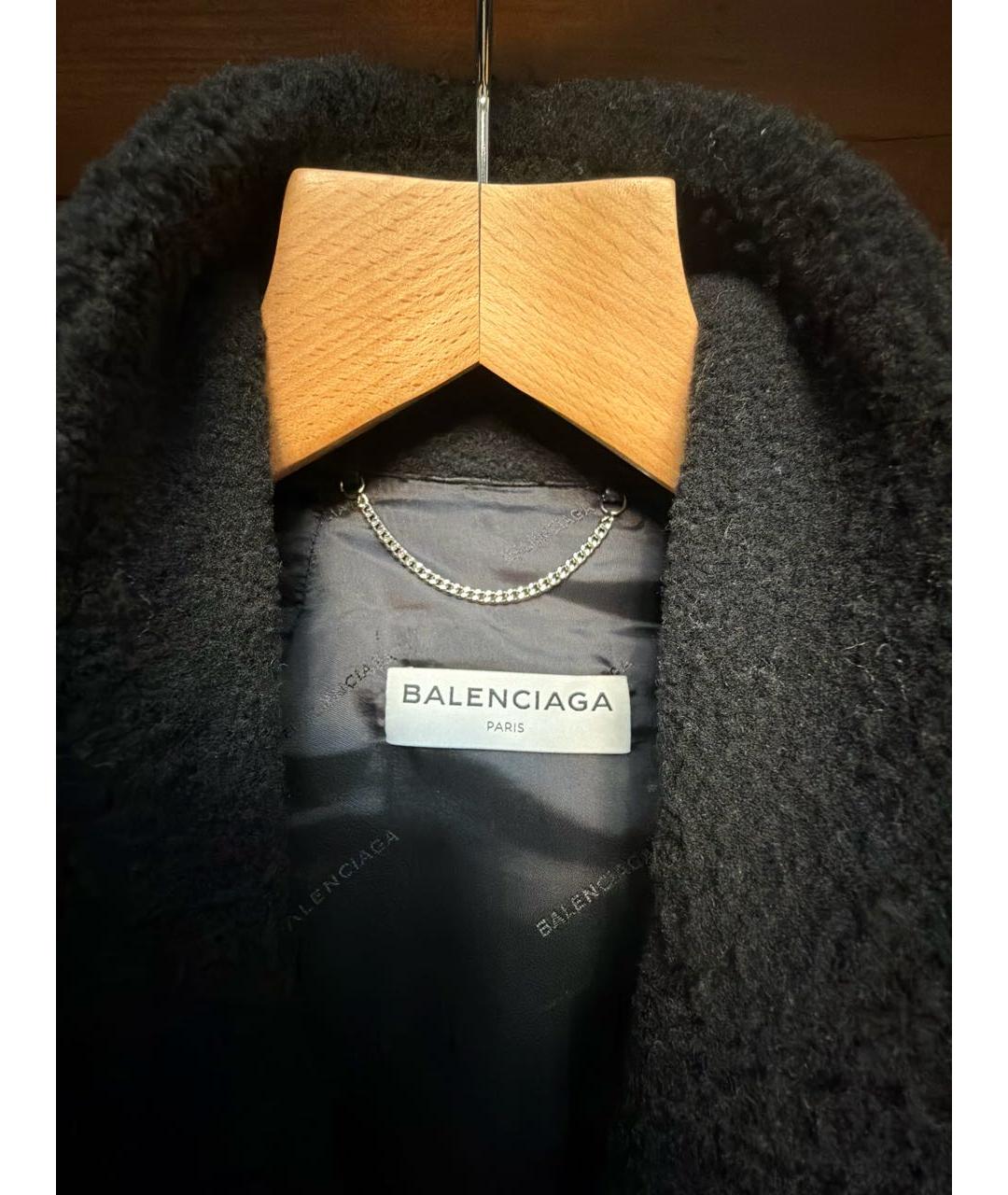 BALENCIAGA Черная меховая дубленка, фото 3