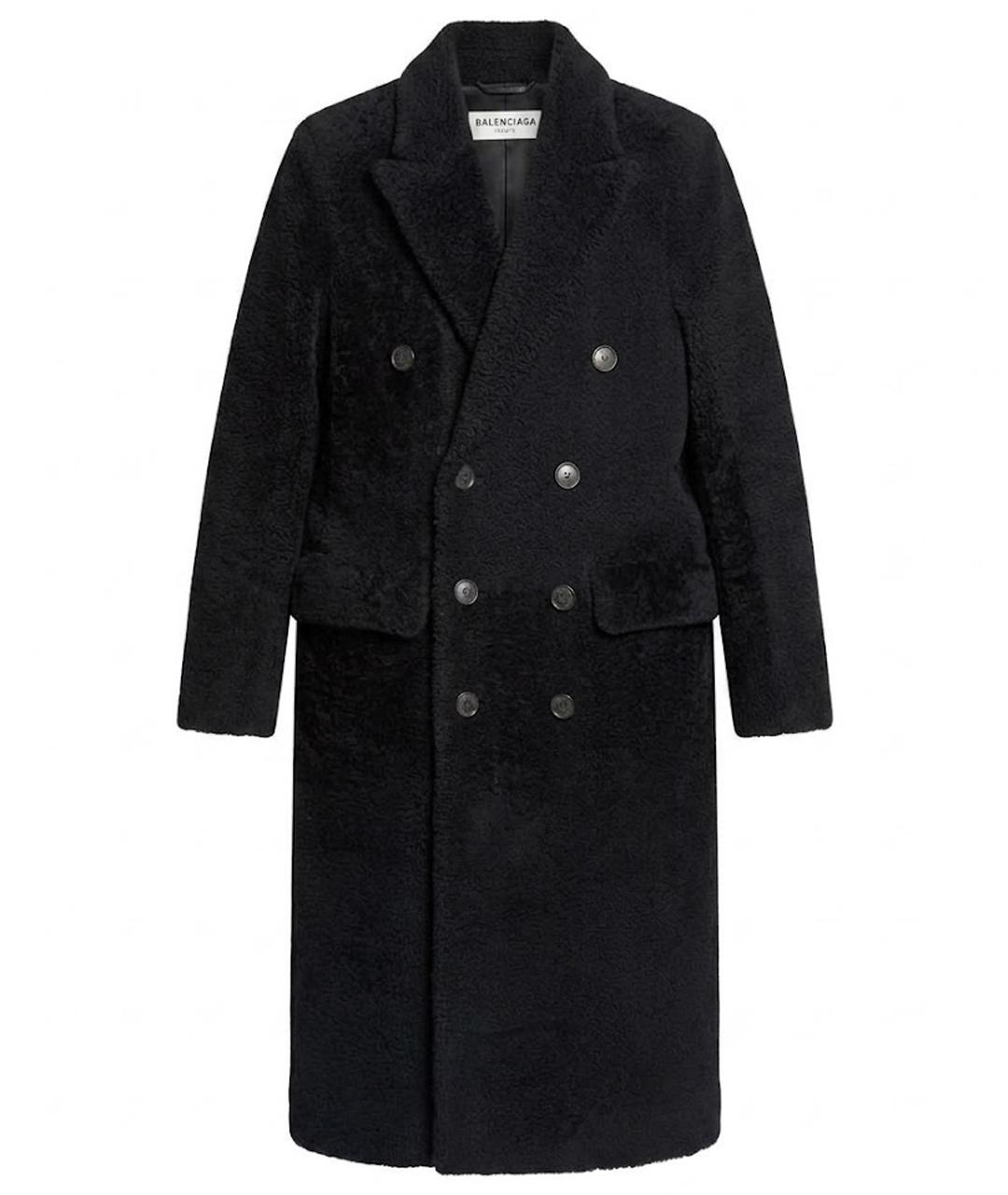 BALENCIAGA Черная меховая дубленка, фото 1