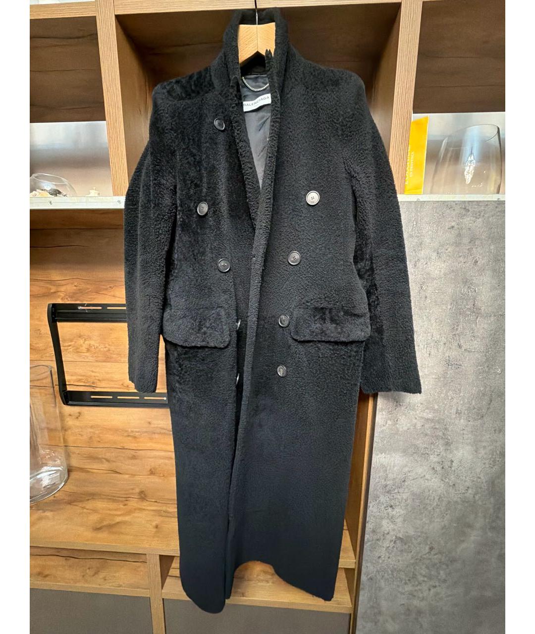 BALENCIAGA Черная меховая дубленка, фото 6