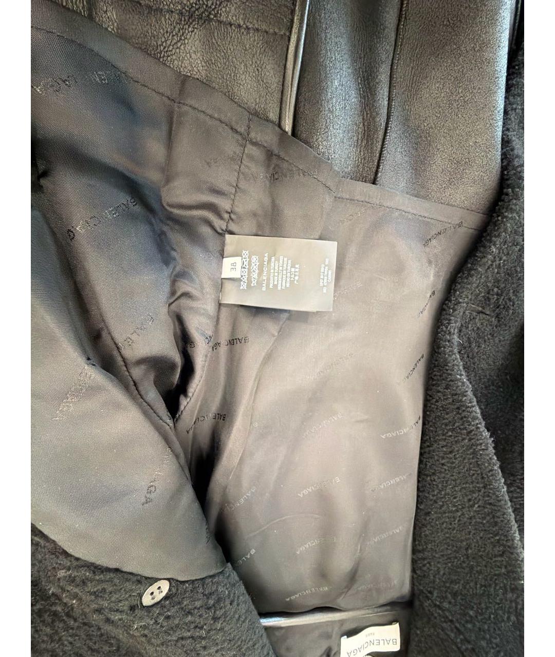 BALENCIAGA Черная меховая дубленка, фото 5