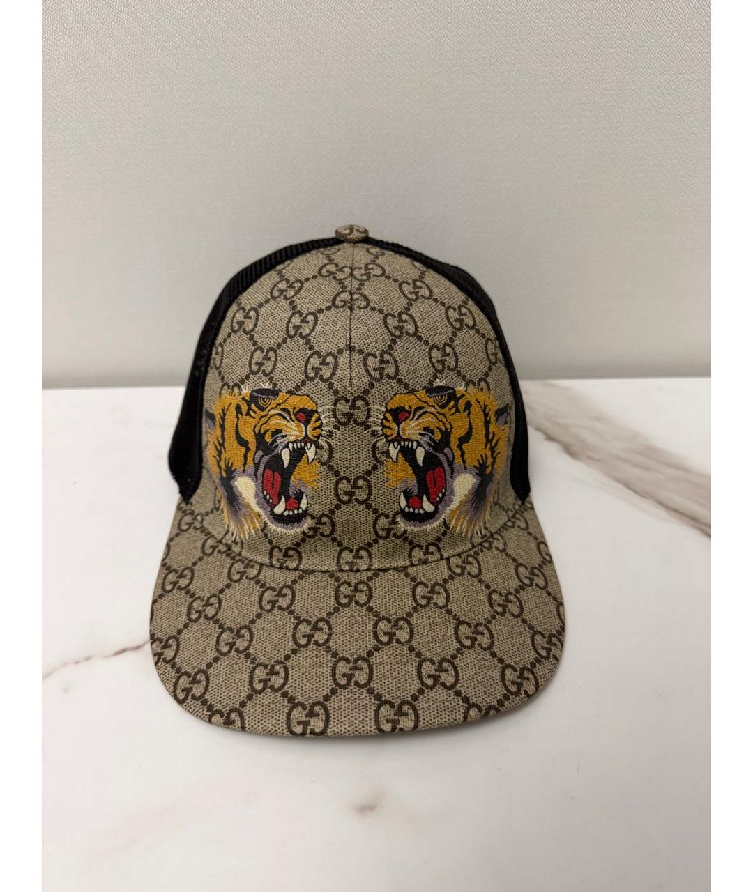 GUCCI Коричневая хлопковая кепка/бейсболка, фото 7