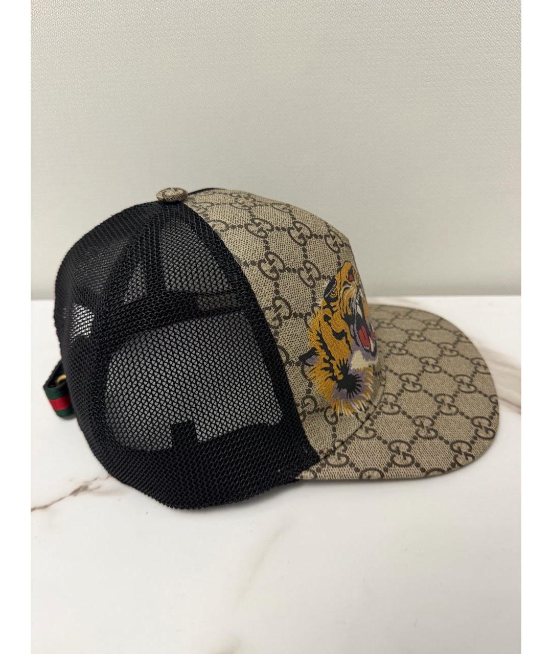 GUCCI Коричневая хлопковая кепка/бейсболка, фото 2