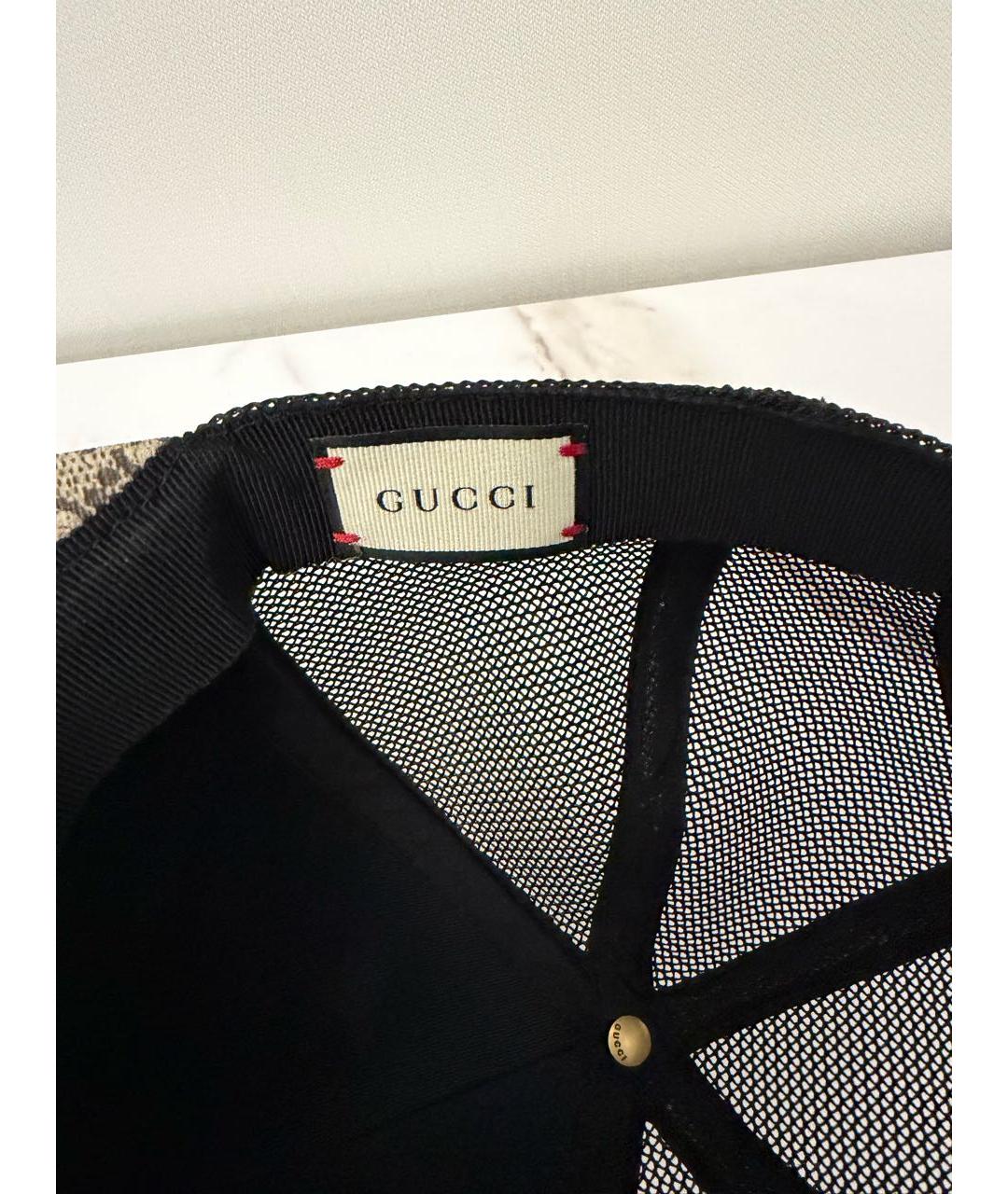 GUCCI Коричневая хлопковая кепка/бейсболка, фото 5