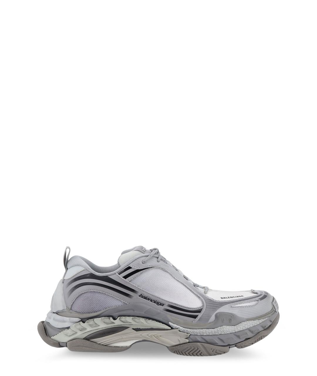 BALENCIAGA Серые текстильные низкие кроссовки / кеды, фото 1