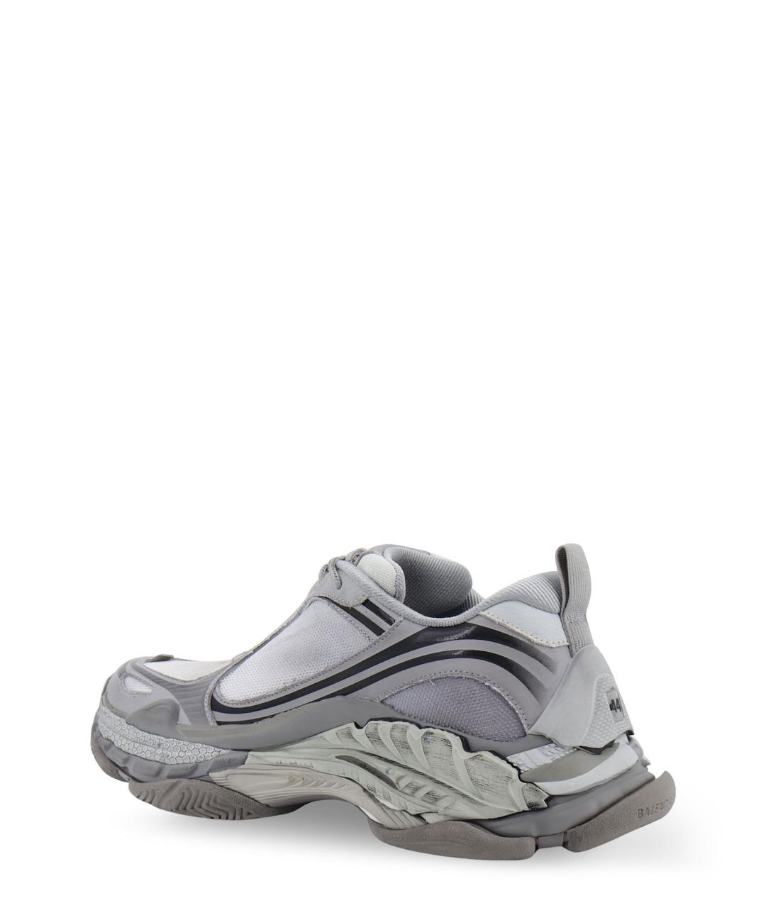 BALENCIAGA Серые текстильные низкие кроссовки / кеды, фото 3