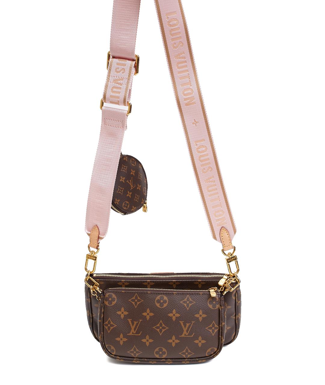 LOUIS VUITTON Коричневая кожаная сумка через плечо, фото 1