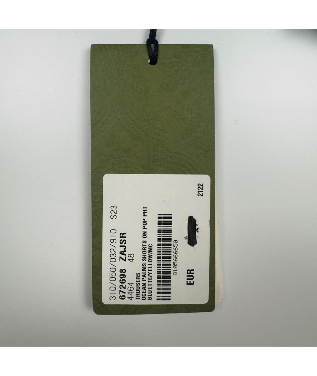 GUCCI Синие хлопковые шорты, фото 7