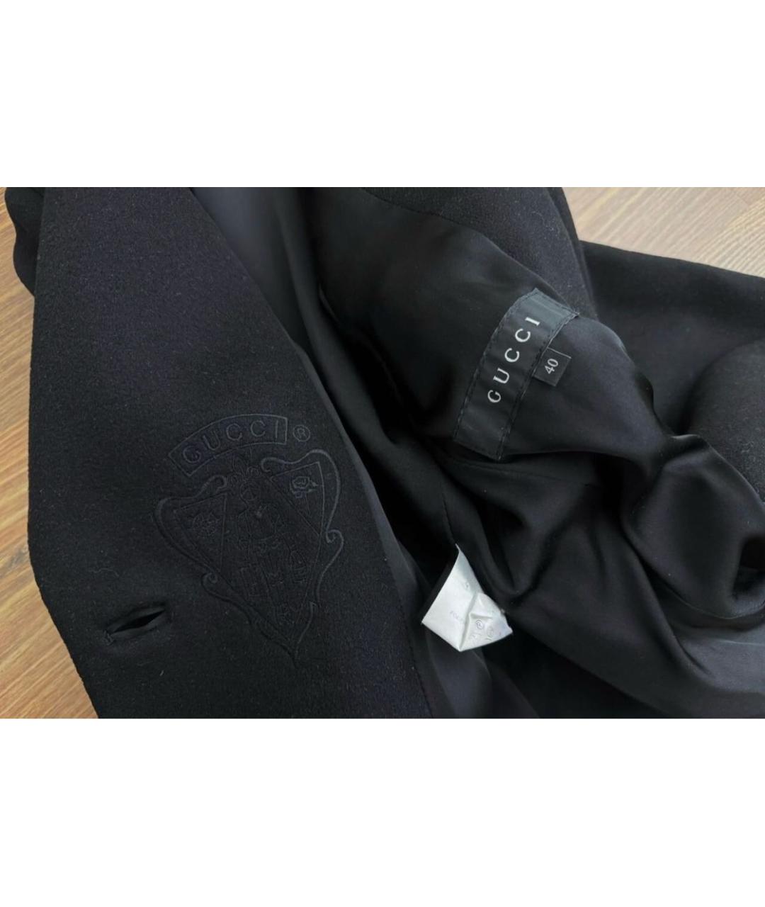 GUCCI Черное шелковое пальто, фото 7